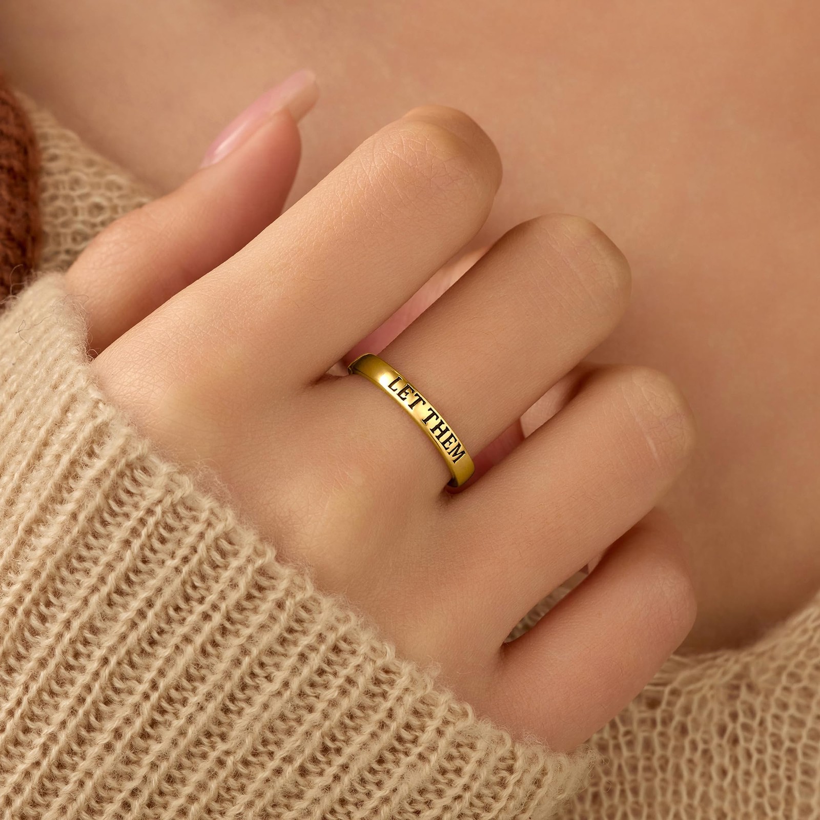 LET Them Ring,Worth Motivation Rings for Men, 925 Real Silver Ring To Sororit…