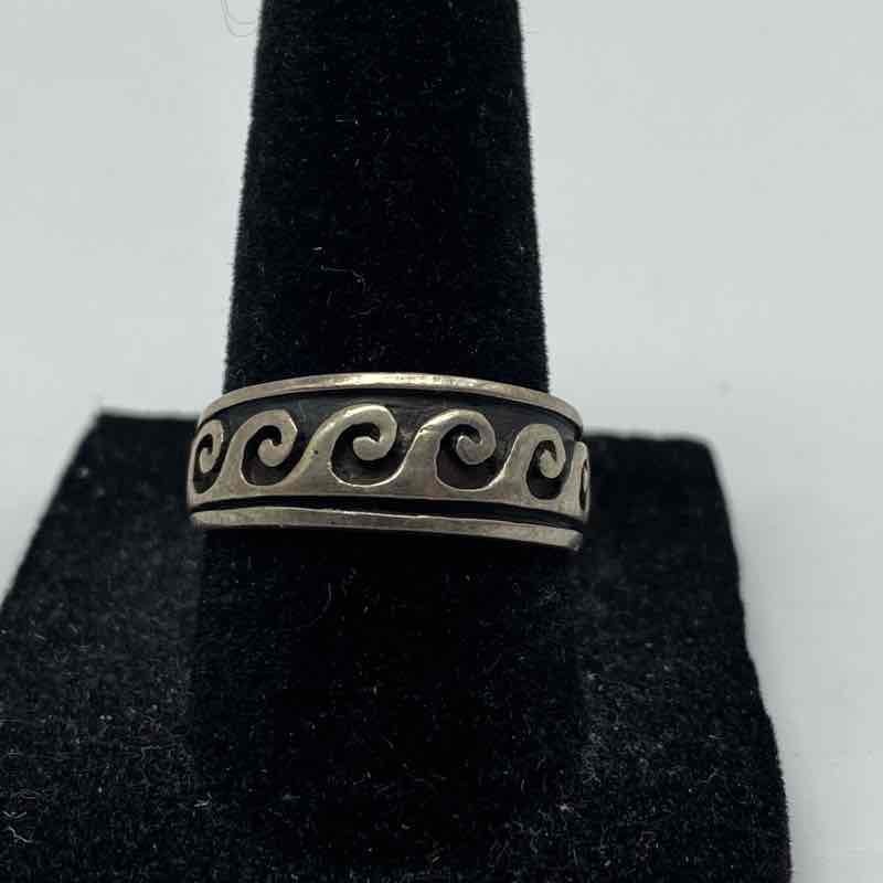 Sterling Silver 925 Ring Lot of 3 Leaf Wave Braided Band Sizes 6.25 6.5 7 13.1g