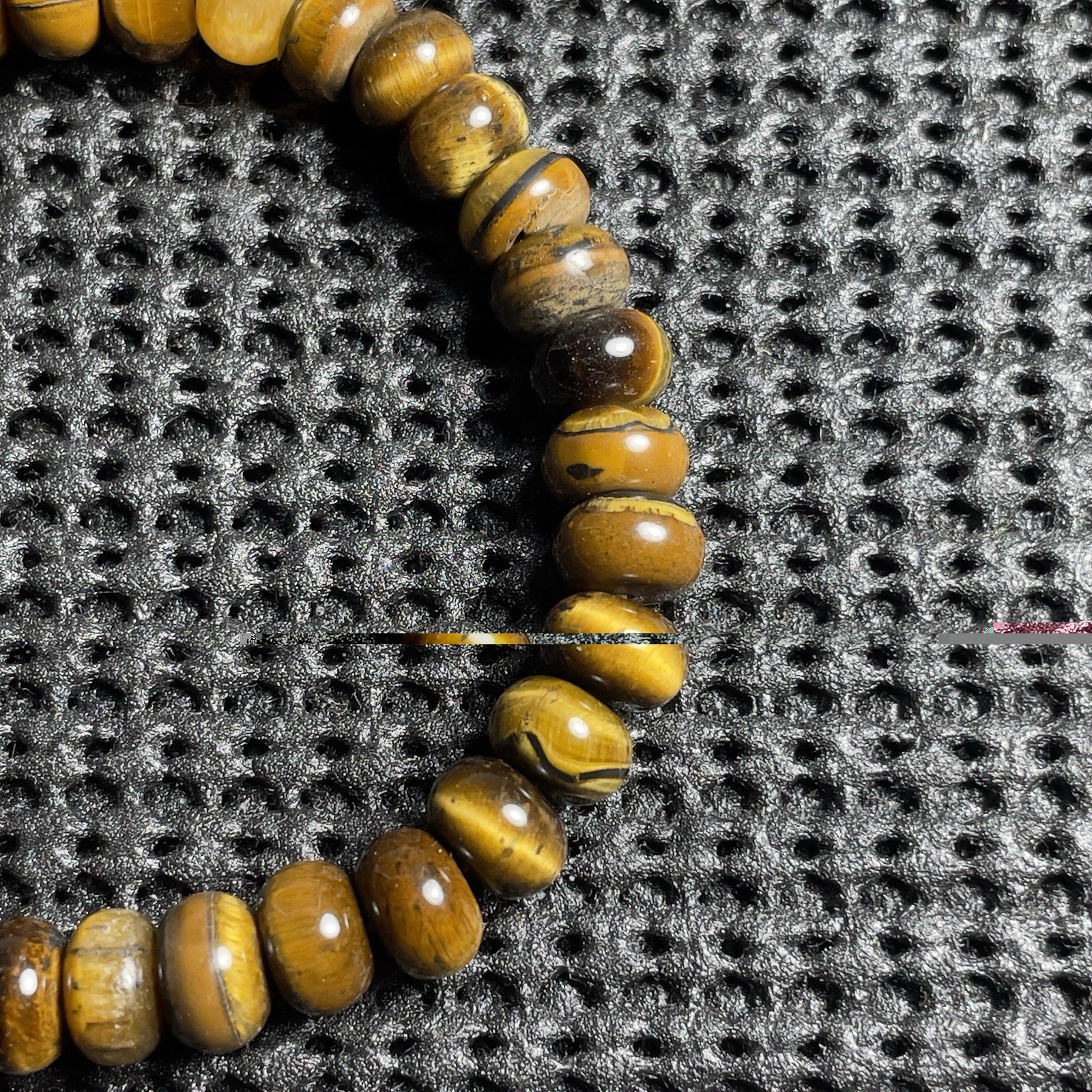 Yellow Tiger Eye 8.5mm Abacus Beads Handmade Bracelet Unisex Jewelry Gift Heal