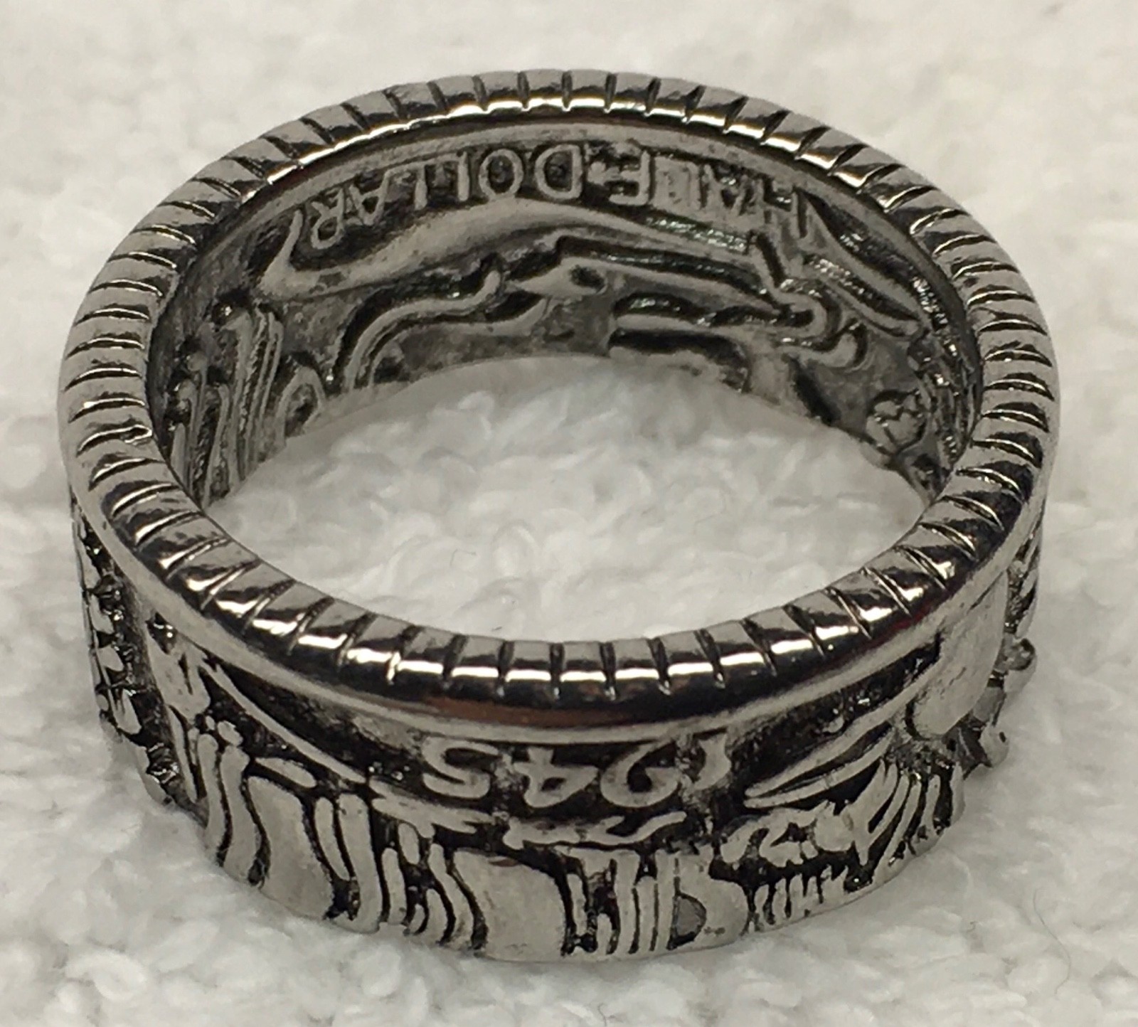 United States Walking Liberty Half Dollar Coin Ring Costume Jewelry Size 11