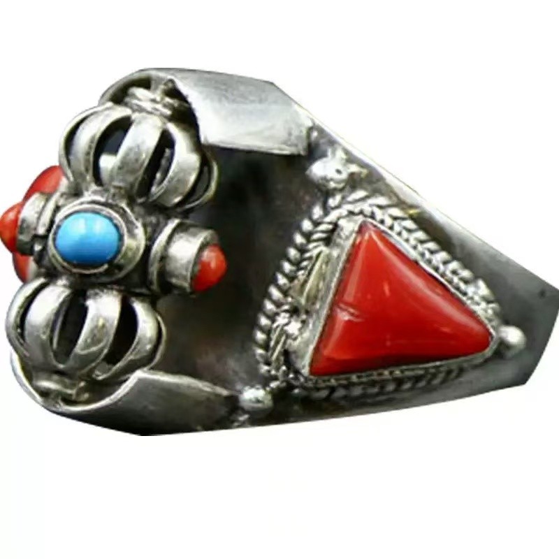 New Adjustable Handmade Ethnic Rotating Vajra Spinning Ring Unisex