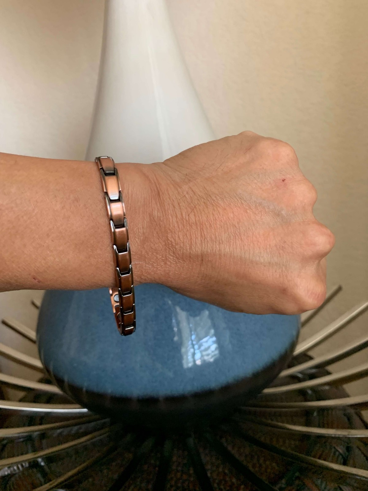Thin Copper Magnetic Anklet Bracelet Women Restore Balance Energy Power Calm Joy