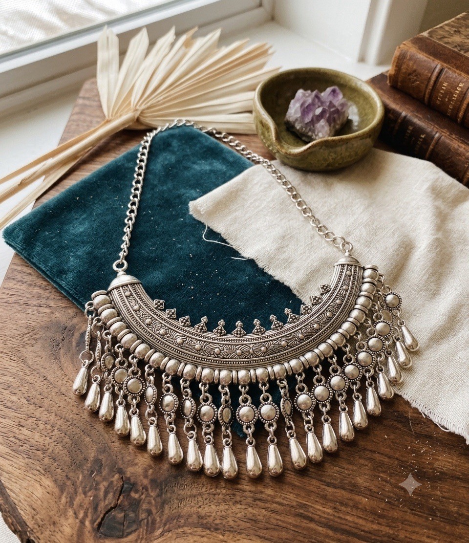Women Silver Necklace jewelry sets for women, Traditional Necklace For Festivals