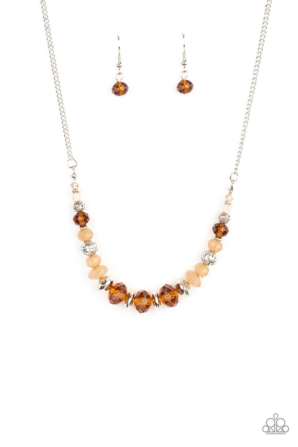 Paparazzi: Turn Up The Tea Lights – Brown Necklace