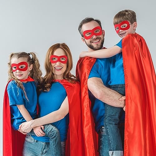 Heroic Party Capes Masks for Adults Women Men Party Capes for 16 Multicolor
