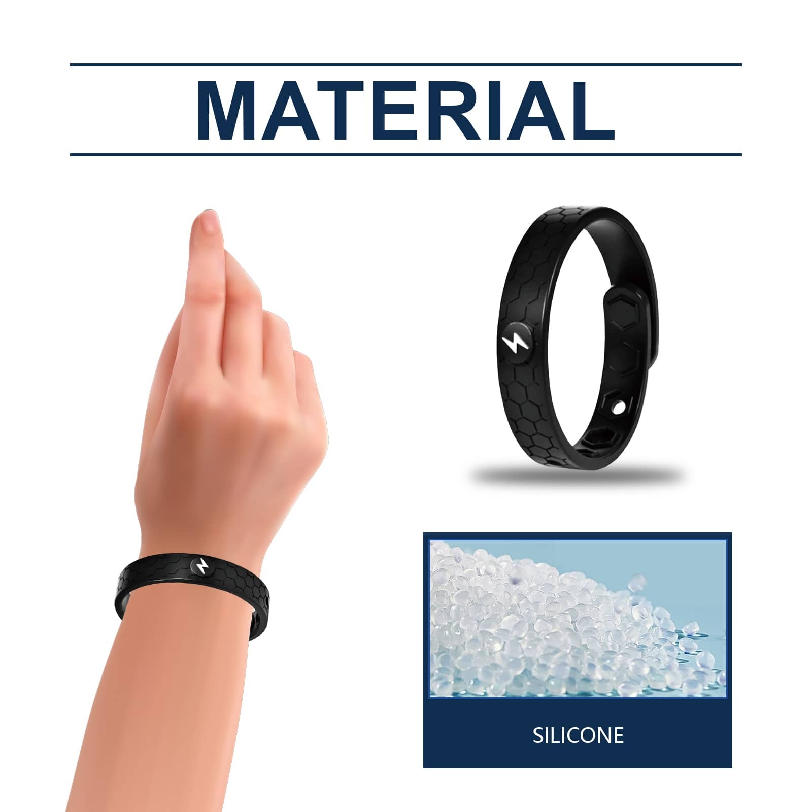 Fashionable Bracelet Arthritis Pain Relief Therapy Women Men Energy Strength US