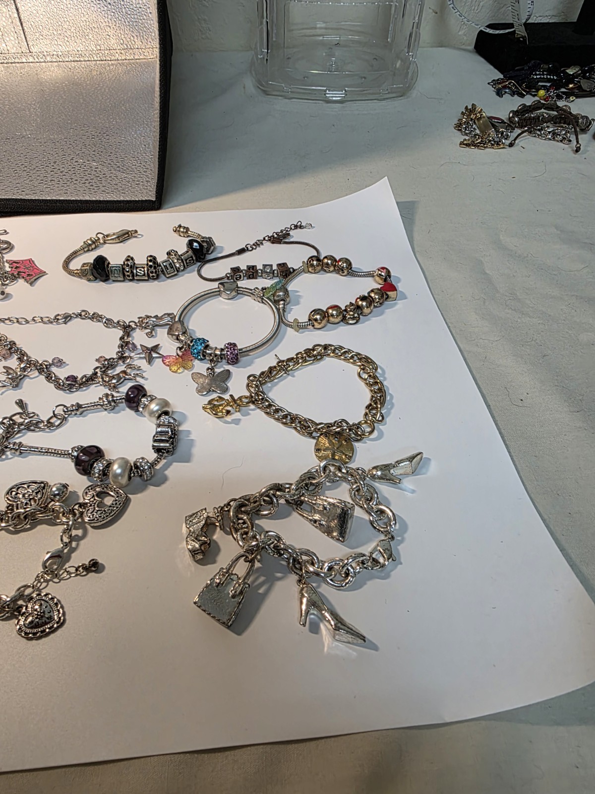 Bracelet Lot Costume Fashion Charm Bracelets Vintage To Now Mixed Materials
