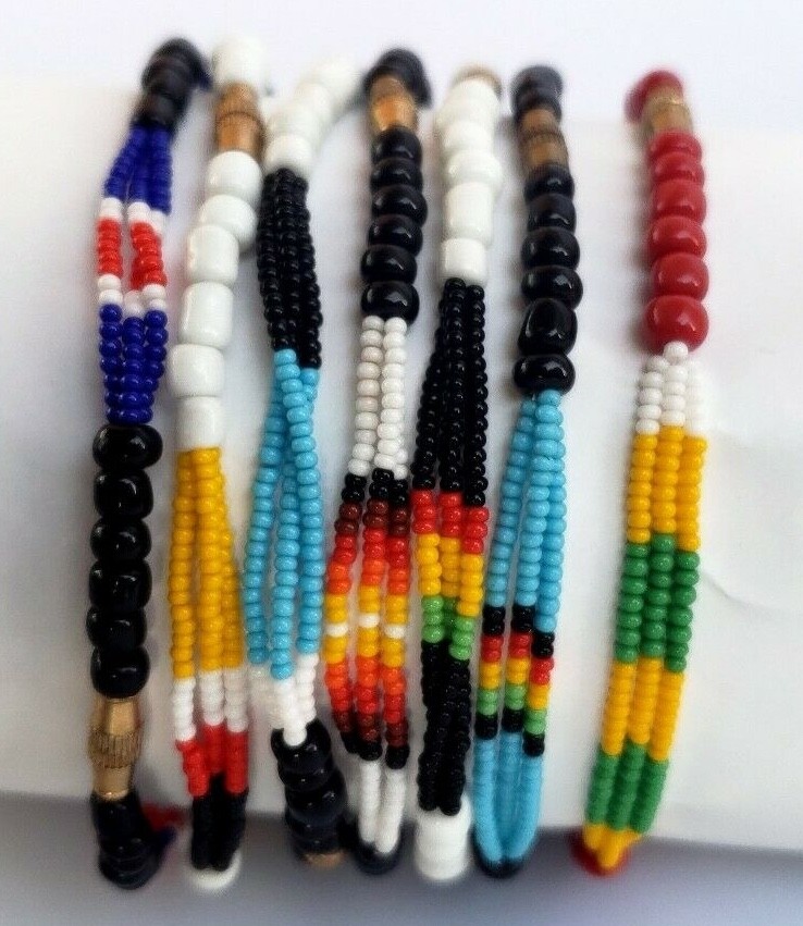 3 in 1 Beads Bracelets African/Jamaican Reggae Arts Bracelets Fashion