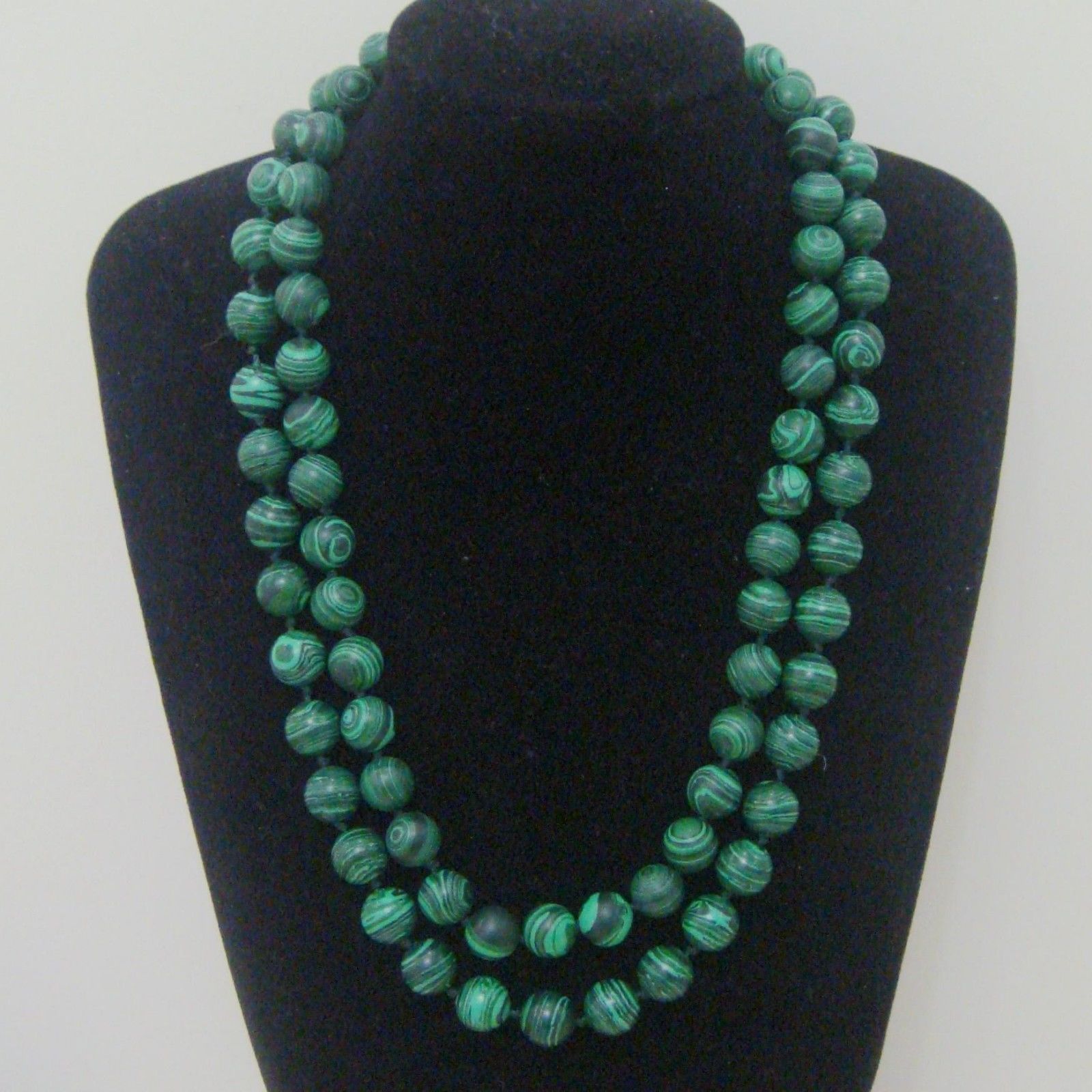 8mm 10mm 12mm Green Malachite Round Gemstone Beads Necklace 18-36 Inches AA