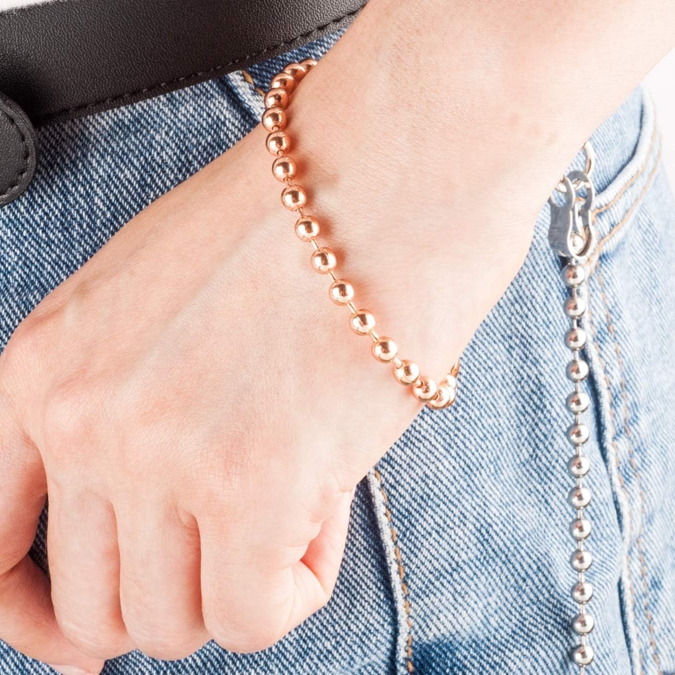 Pure Copper Bracelet for Men and Women – Natural Wellness Jewelry – Single or…