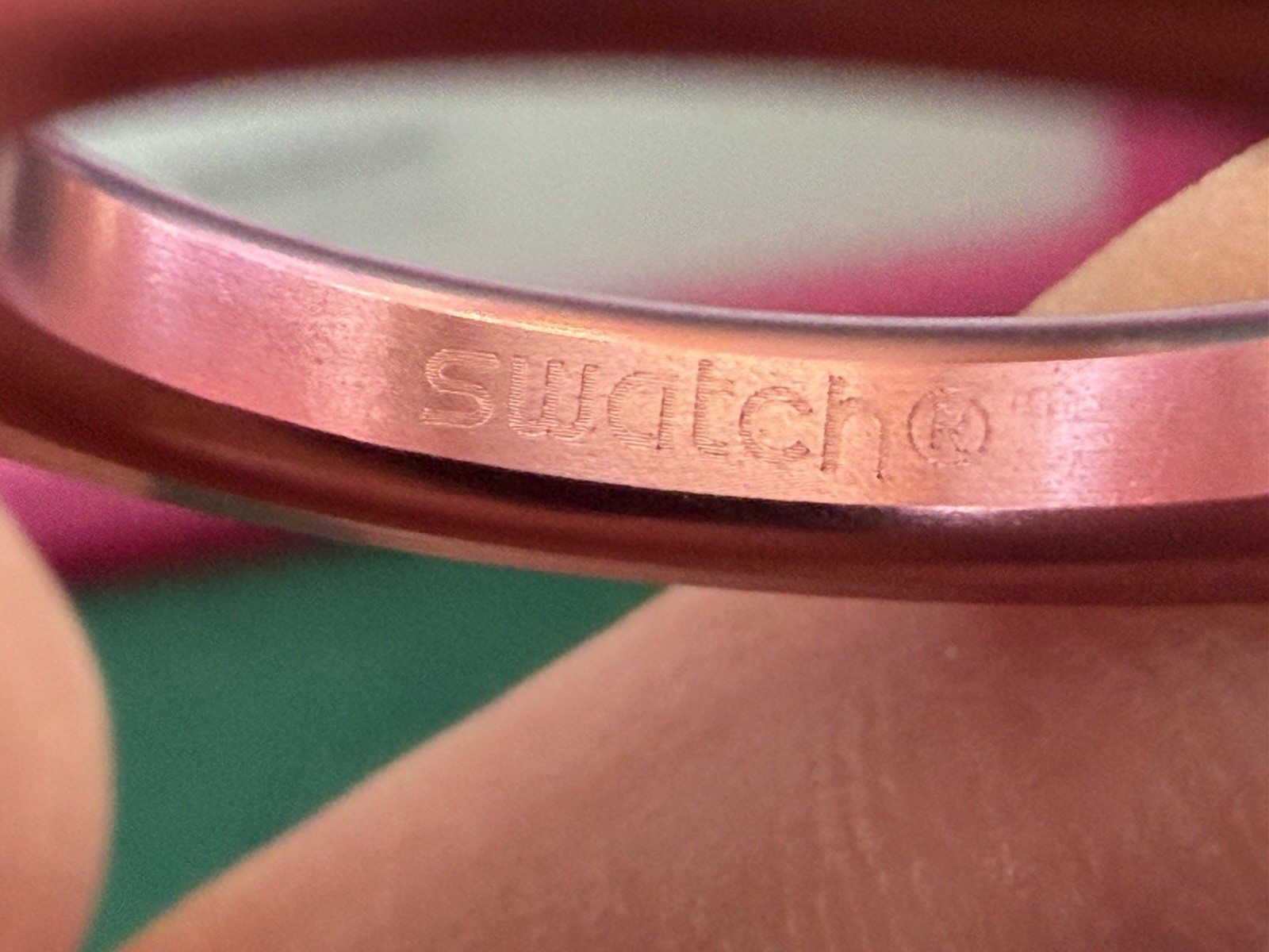 Swatch Bijoux Deluxe Trio Merry Red Ring Size US 5 (purple, gold, pink)