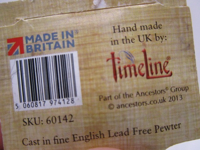 Anubis LEAD FREE Pewter Emblem on a Split Ring Keyring MADE IN UNITED KINGDOM