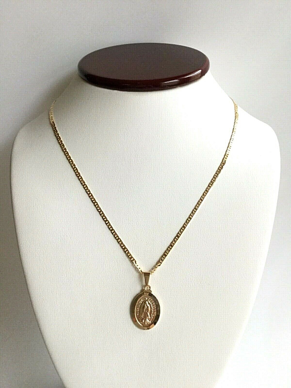 18K GOLD FILLED GUADALUPE NECKLACE 18″ LONG / CADENA DE GUADALUPE 18″ -P2124