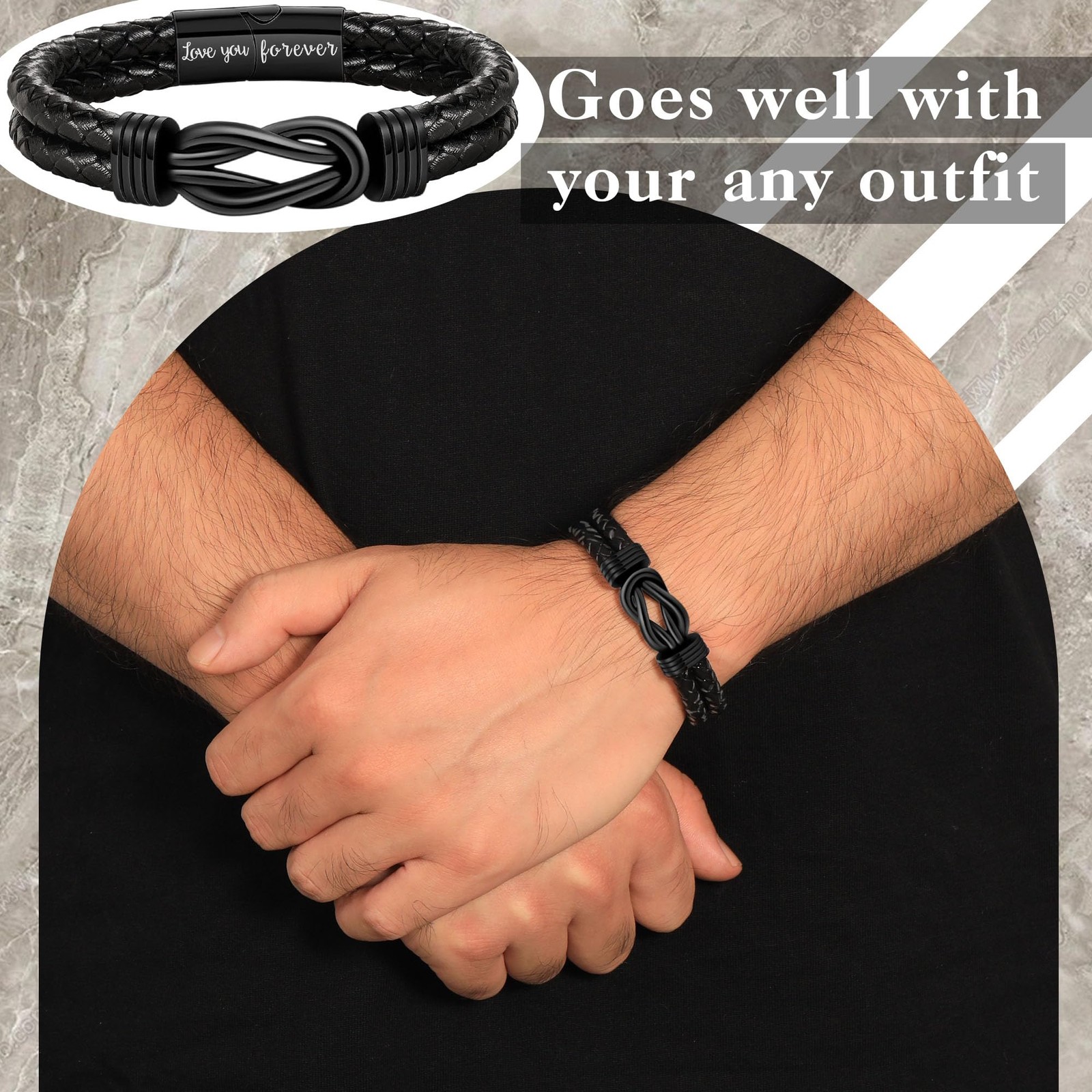 Btysun Gifts for Son, Mens Bracelets Fathers Day Bracelets Gifts for Son To M…