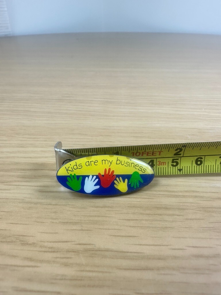 “Kids are my Business” Colorful Lapel Pin