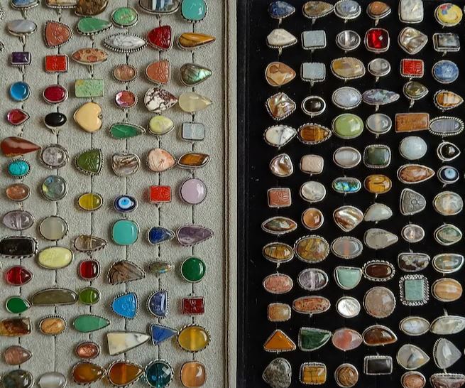 Jasper & Mix Gemstone 925 Sterling Silver Plated Design Wholesale Lot Rings
