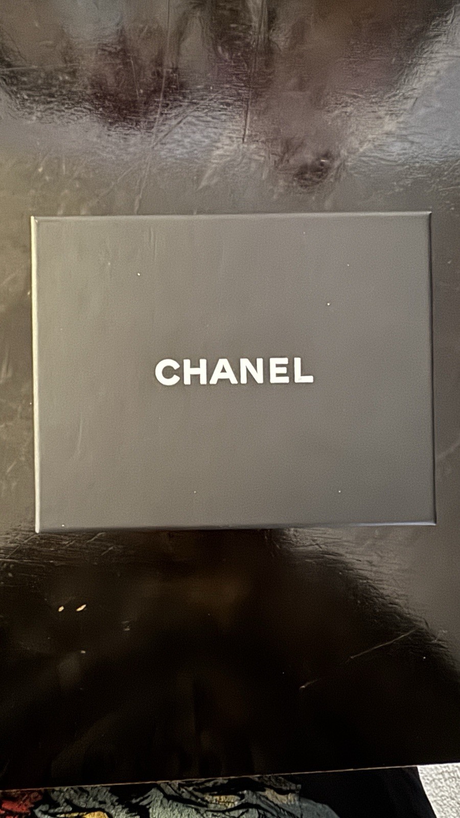 Chanel Chanel Blue Crystal and Silvertone Metal CC Pendant Necklace New With Tag