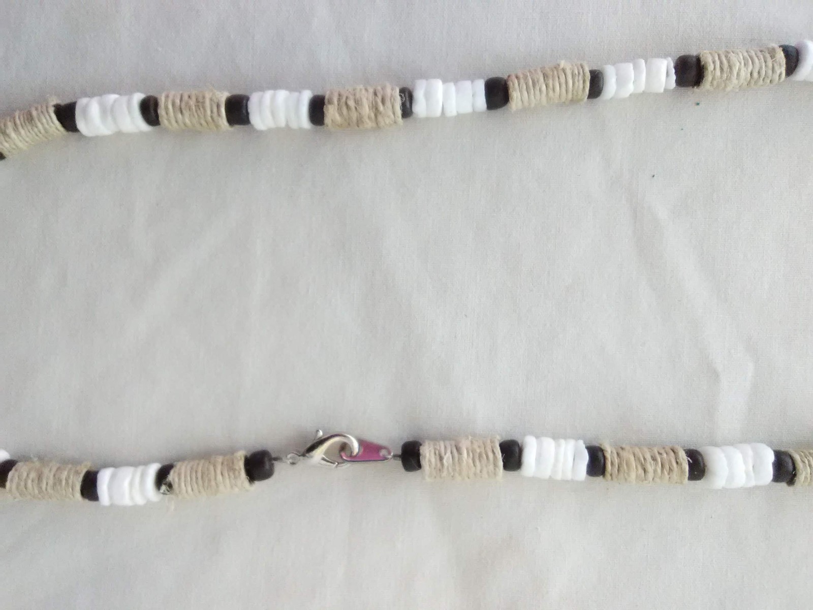 Surfer Skater Hemp Hippie Beaded Necklace Unisex ethnic 17.5″ New