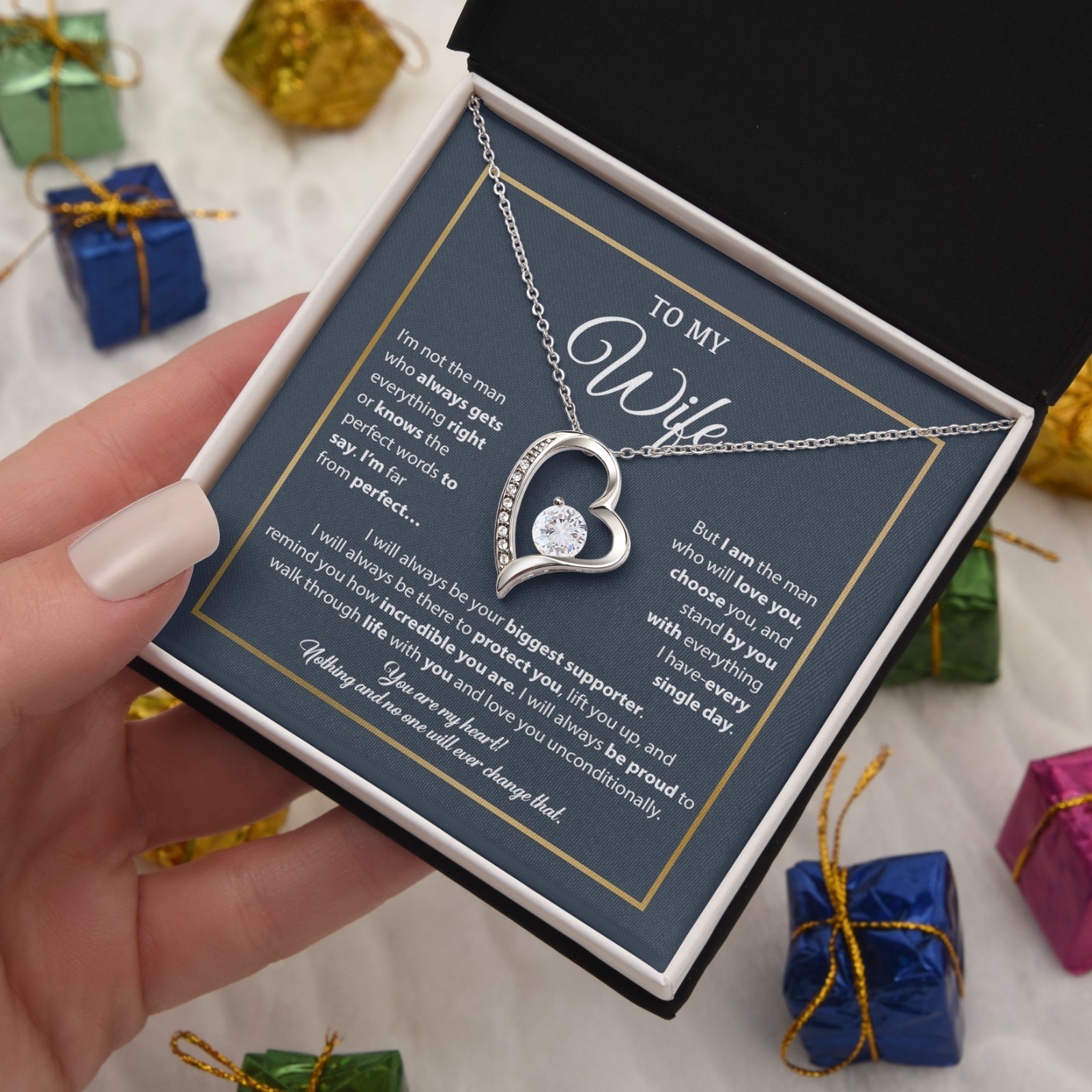 To My Wife Necklace, Gift For Wife, Anniversary Gift For Wife, Necklace For Wife