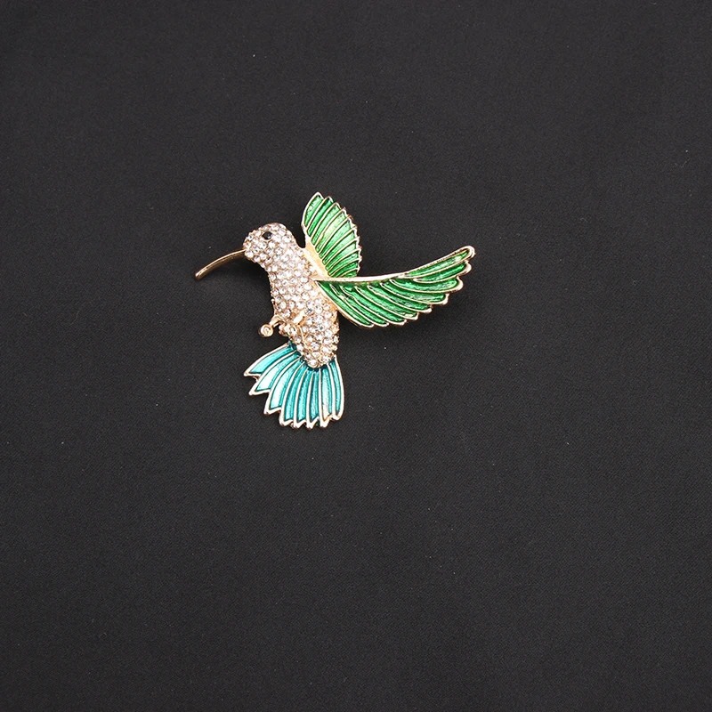 Women Men Unisex hummingbird Lover Brooch Fashion Fruit Pins Badge Jewelry