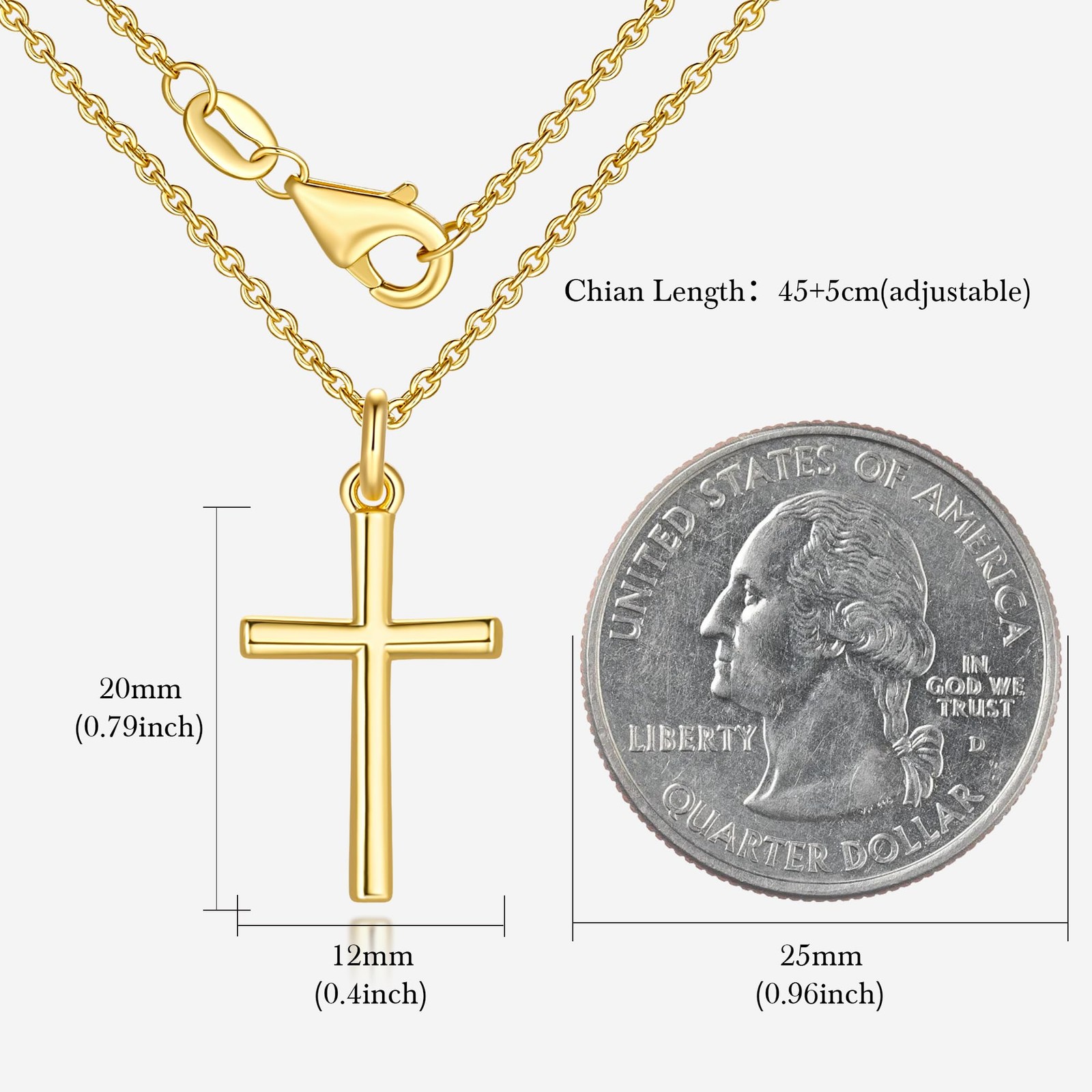 Gold Cross Necklaces for Women 14K Gold Cross Necklace for Women Crosses Pend…