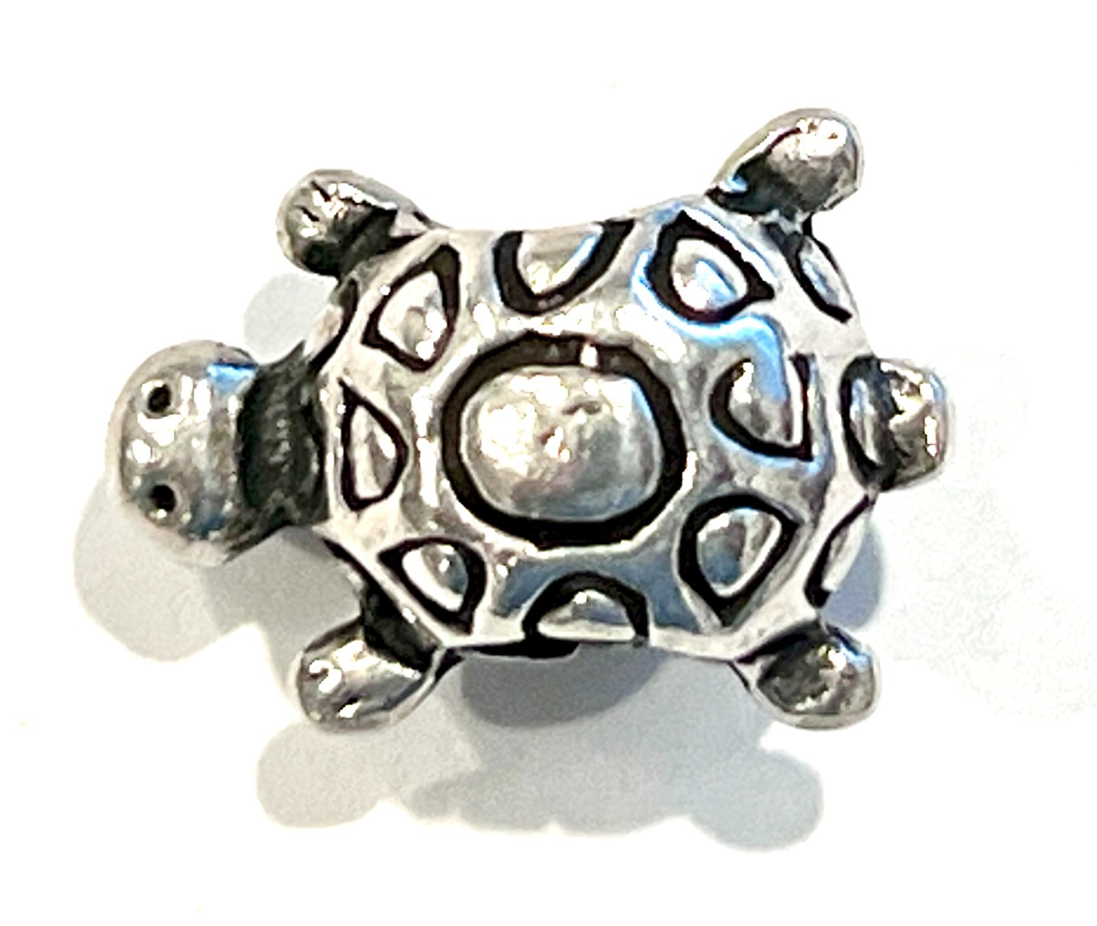 PANDORA 790158 Turtle Charm Sterling Silver Bead – No Jewelers/ SS Mark -RETIRED