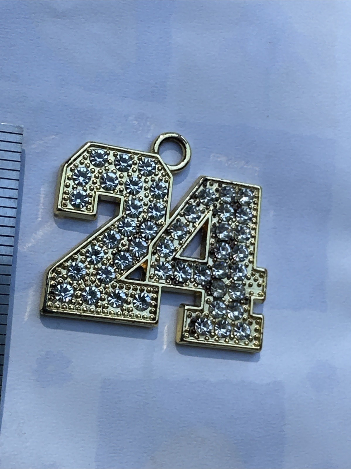 2024 Graduate Golden With Rhinestone Pendant