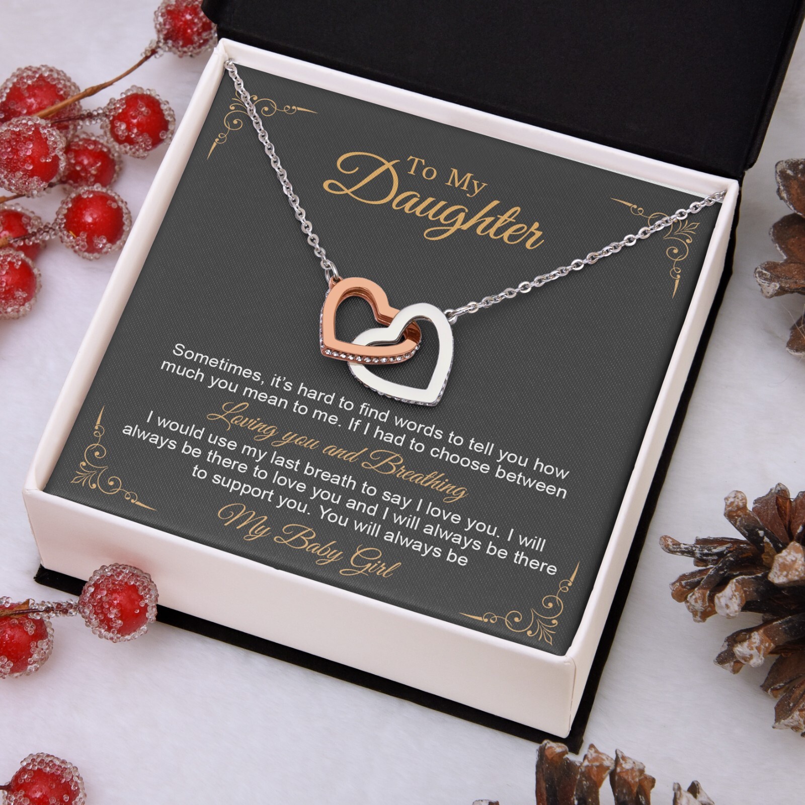 To My Daughter Necklace, Gift to My Daughter, Graduation Gift for Daughter