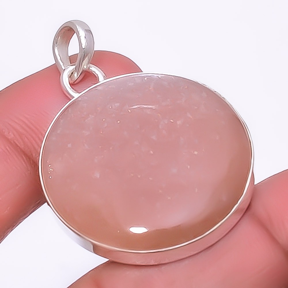 Moonstone – Sri Lanka 925 Sterling Silver Pendant 1.56″ P972911, Christmas Gift