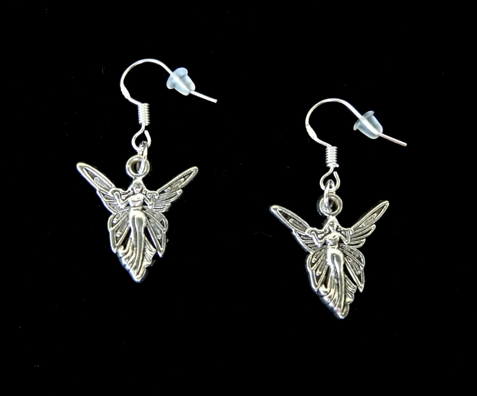 BUY 2 GET 1 FREE~FAIRY ANGEL WING SILVER EARRINGS~STERLING HOOK~MOTHERS DAY GIFT