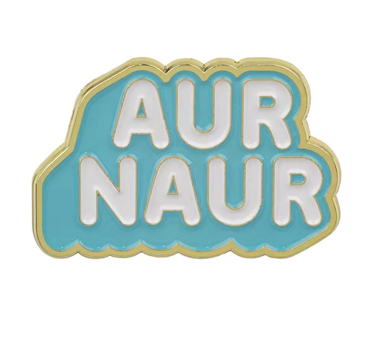 Funny Aur Naur Style 1pc Pin Rubber Pin Backer Slang Pin Aur Naur Fun Pin Enamel