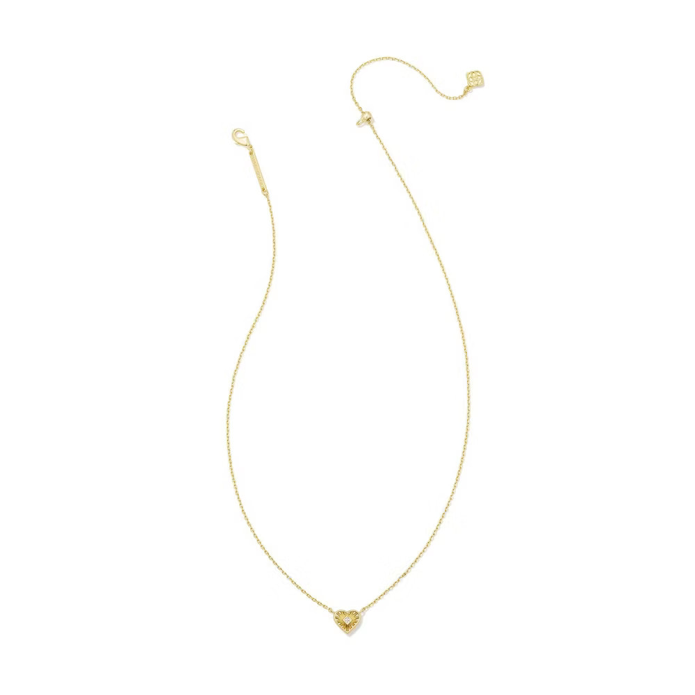Kendra Scott Anna Sunburst Pendant Necklace – Gold: 14K Gold Over Brass,