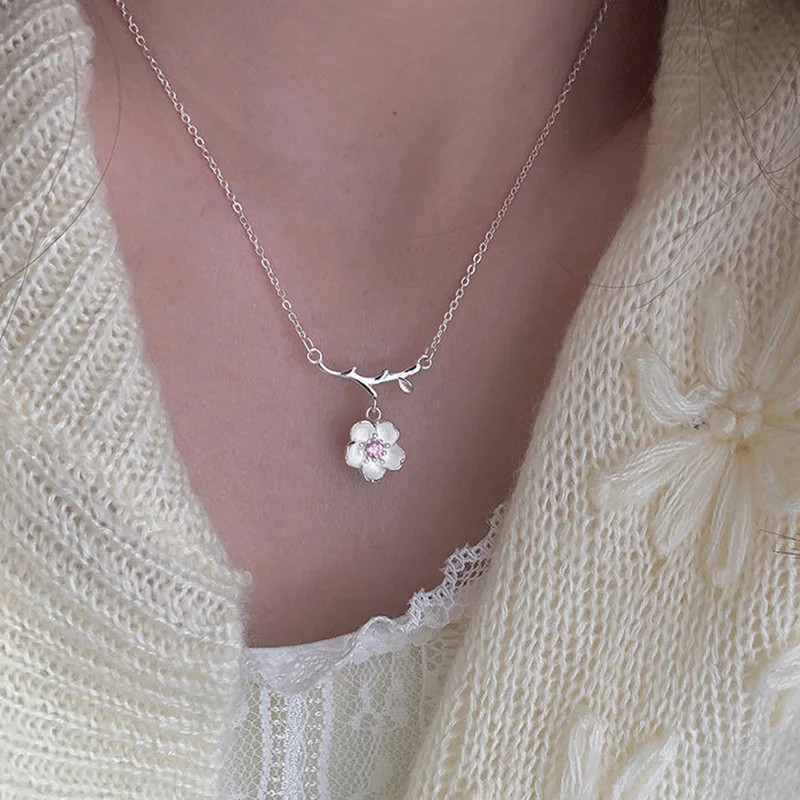 Lotus Tassel Necklace Women’s New Popular Good Luck Lotus Pendant Chinese Style