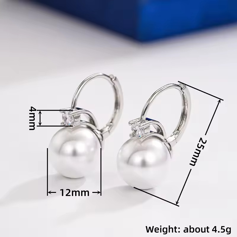 Imitation Pearl Dangle Earrings Engagement Temperament Female Jewelry