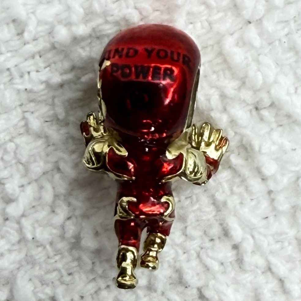 Pandora Marvel Avengers Iron Man Charm 760268C01 Red Enamel Gold Plated – READ