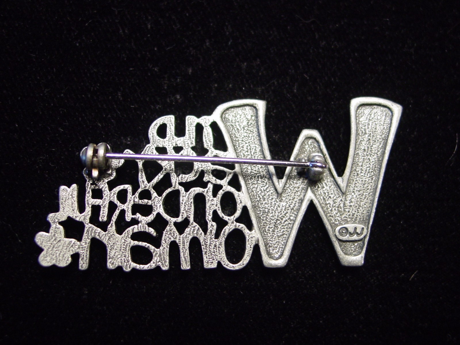“JJ” Jonette Jewelry Silver Pewter ‘Wild Wacky Wonderful Woman’ Pin