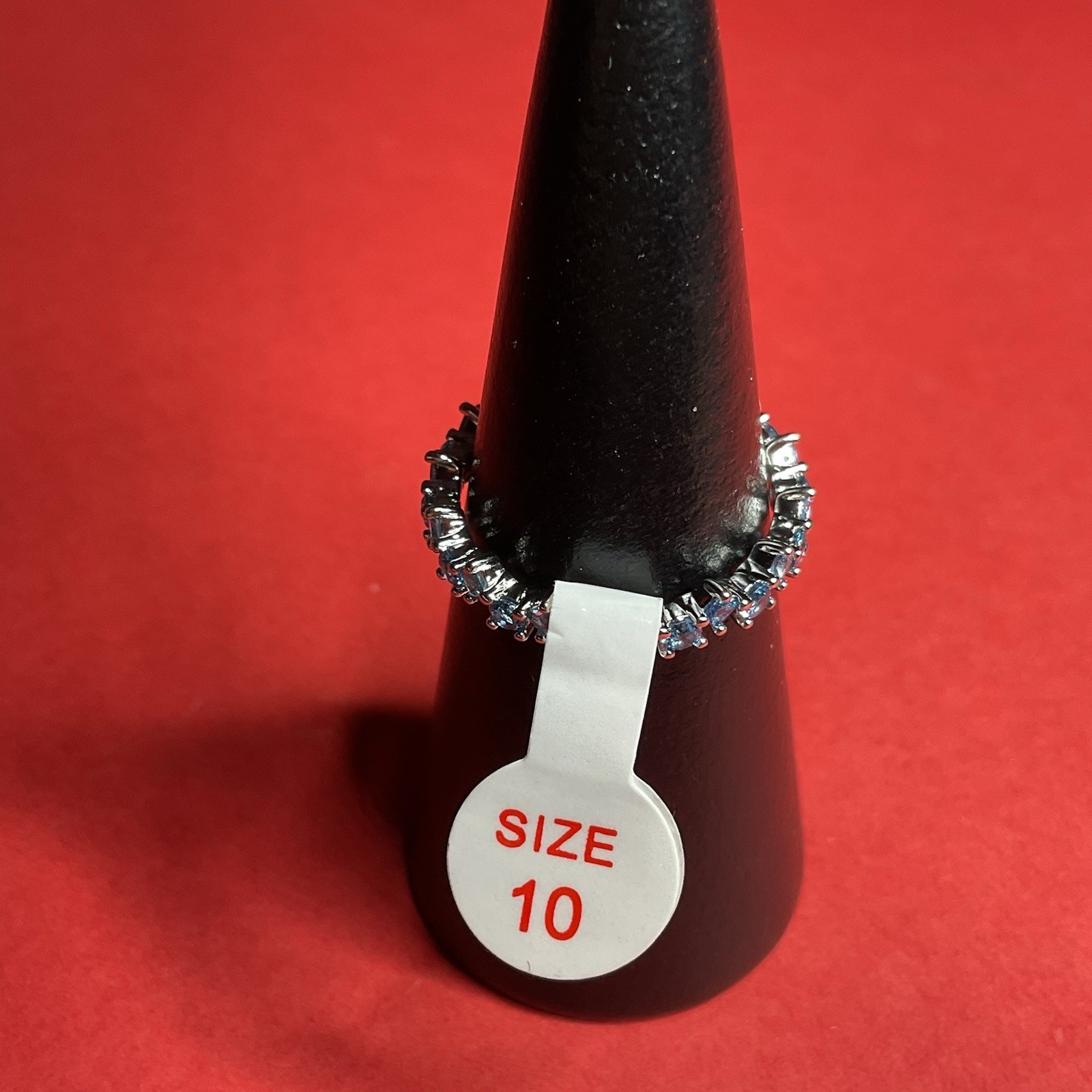 Bomb Party RBP5949 “Love on the Weekend” LC Spinel on Rhodium Size 10 Ring NWT