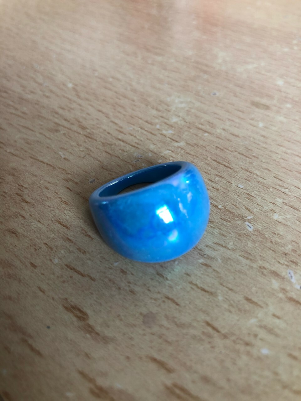 Glossy Bright Coloured Dome Plastic Resin Acrylic Ring – Retro 80’s – NEW