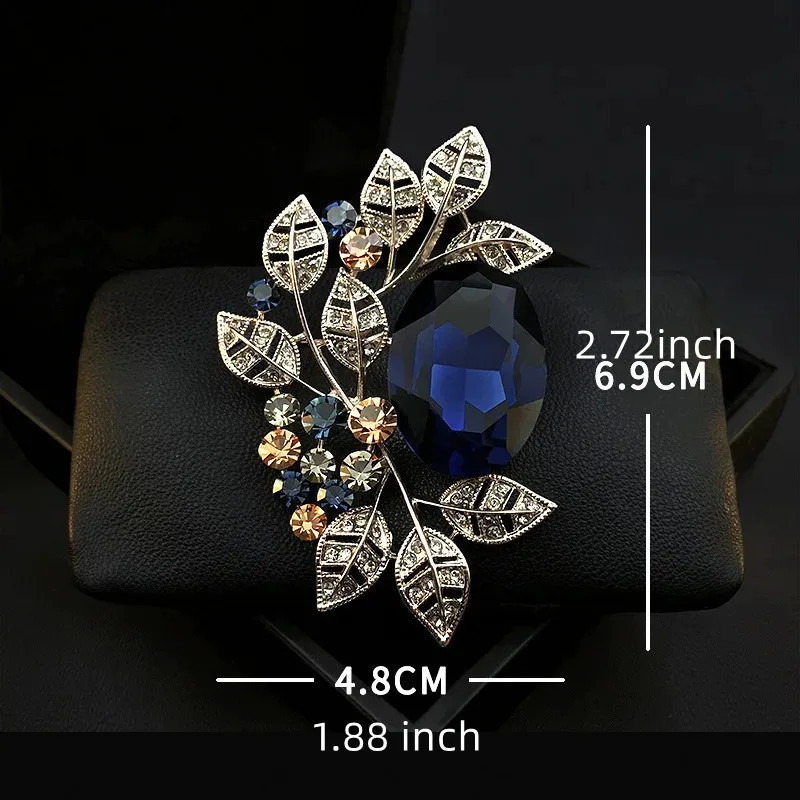Luxury Rhinestone Badges Jewelry Gorgeous Exquisite Shiny Brooches Pins Gift