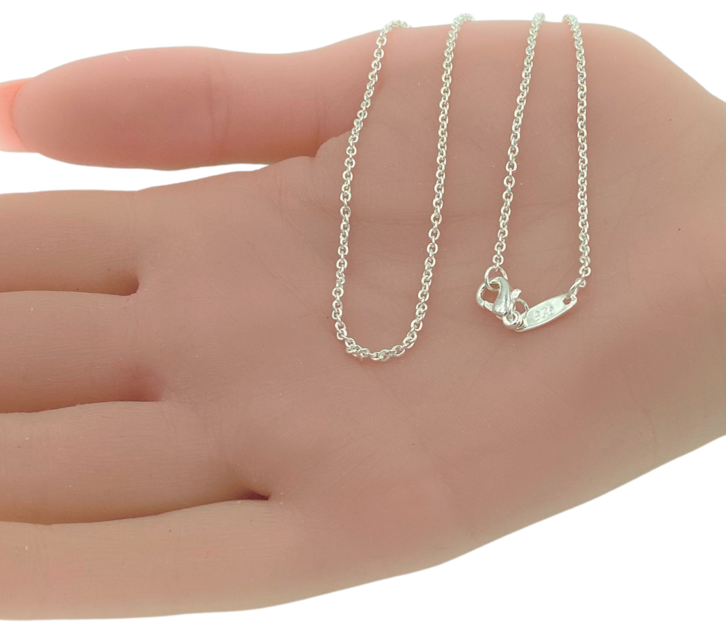 LOT OF TEN (10) Italian 1mm Fine Link 20 Inch Chain Necklaces Sterling Silver