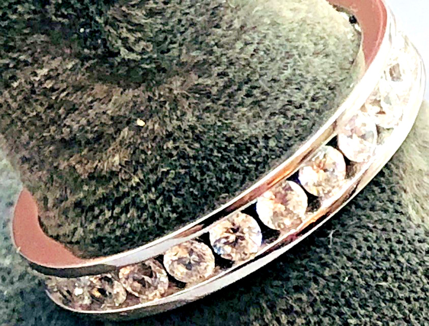 Three DIAMONIQUE Sterling and CZ Rings All Size 10 with Two Boxes Appear NEW