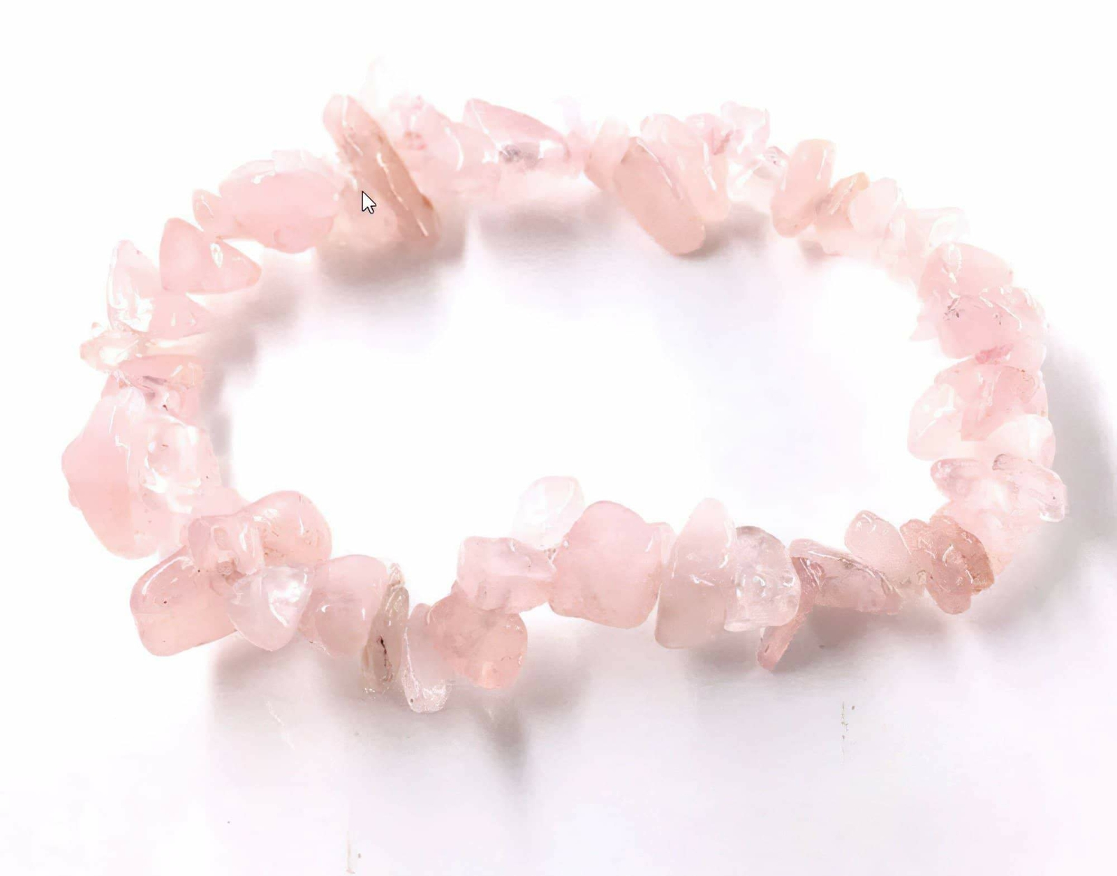 Natural Gemstone Stretch Bracelet Rose Quartz
