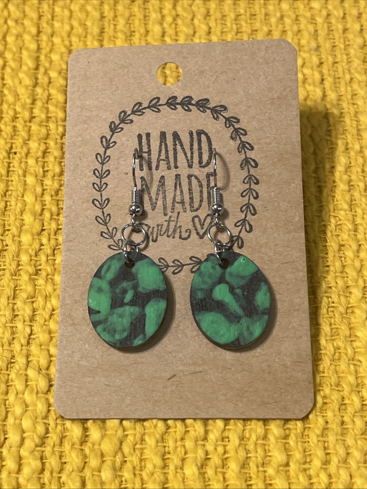 Small Color Pop Earrings NEW Green