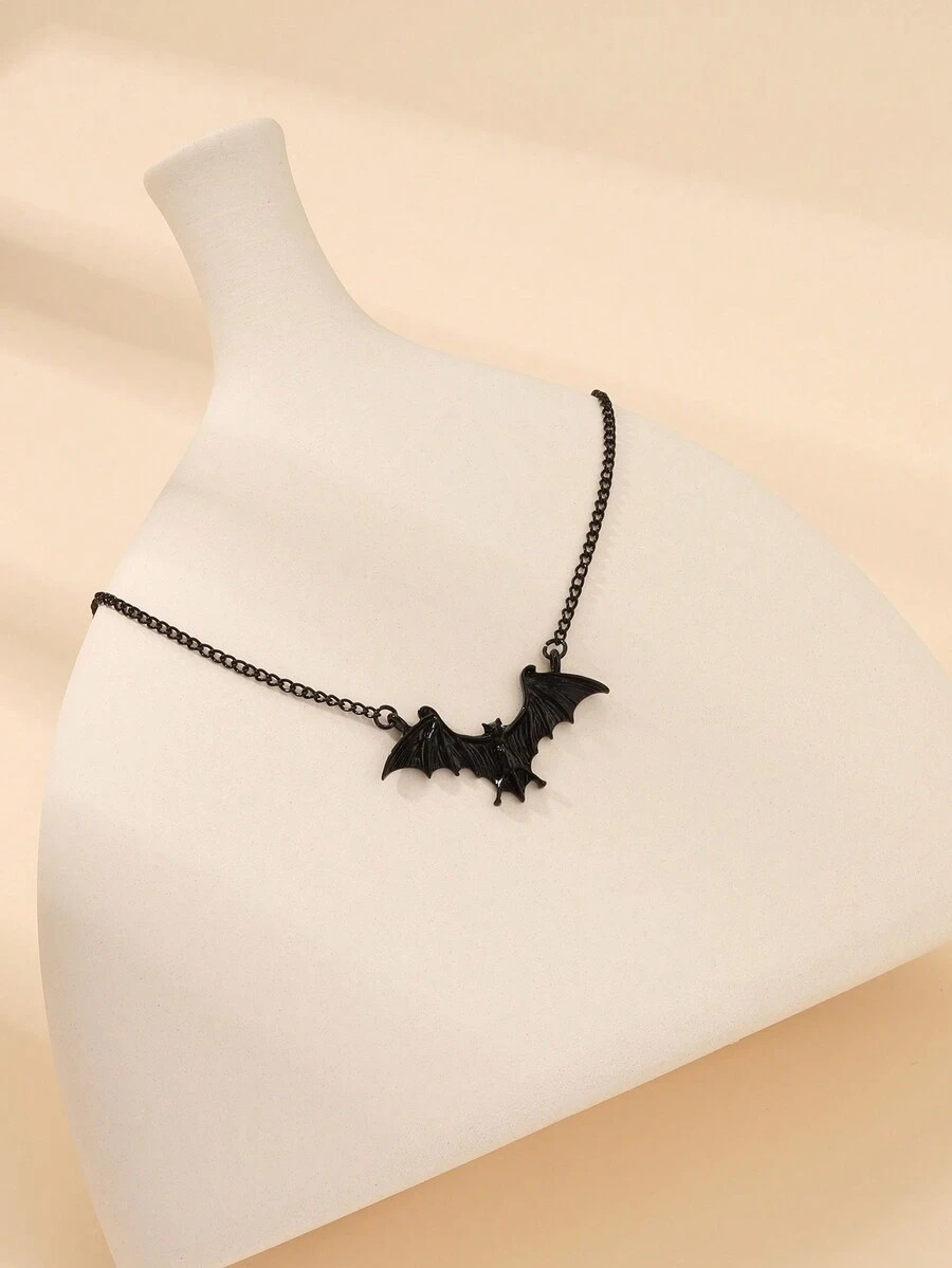 1pc Floral Alloy Beaded Necklace Casual Vintage Women Daily Jewelry