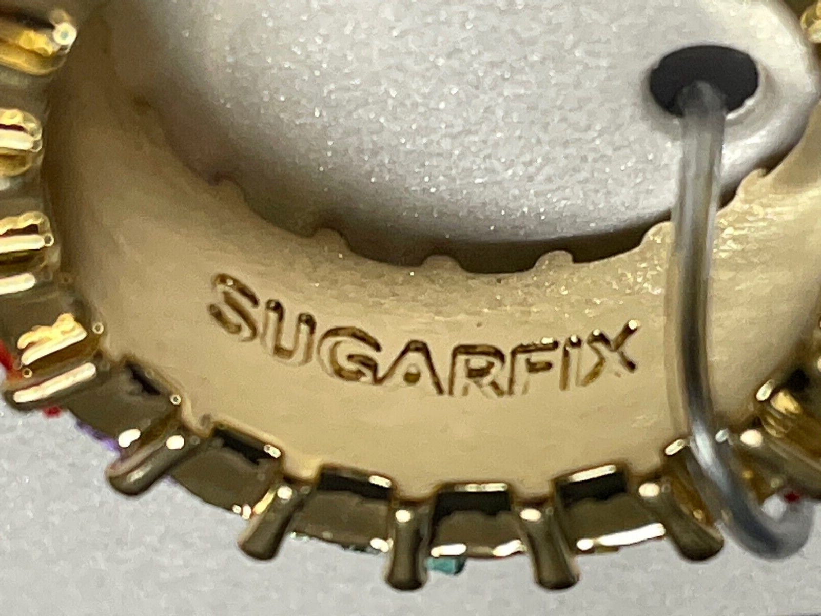 WOW! SUGARFIX by BaubleBar Baguette Pink Crystals Ring Size 7 & FAST FREE SHIP