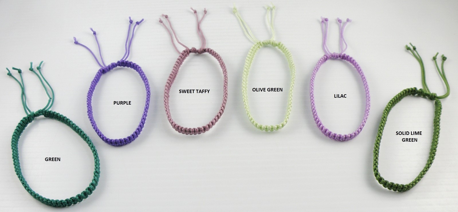 Handcrafted Cord Bracelet Adjustable Macrame Art Unisex Assorted Colors