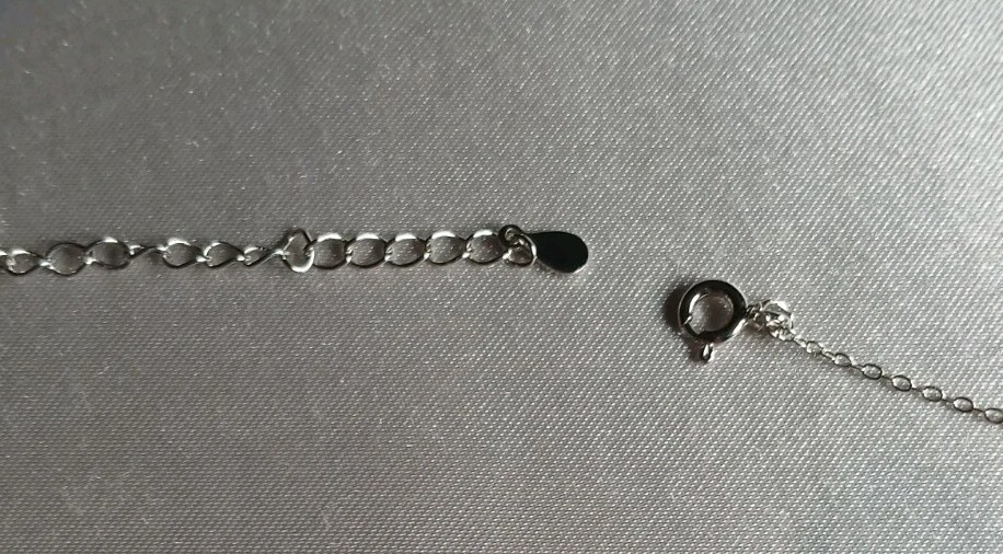 Solid Silver Stamped 925 necklace 18″ 1.0ct. Certified, GRA Certificate Incl.