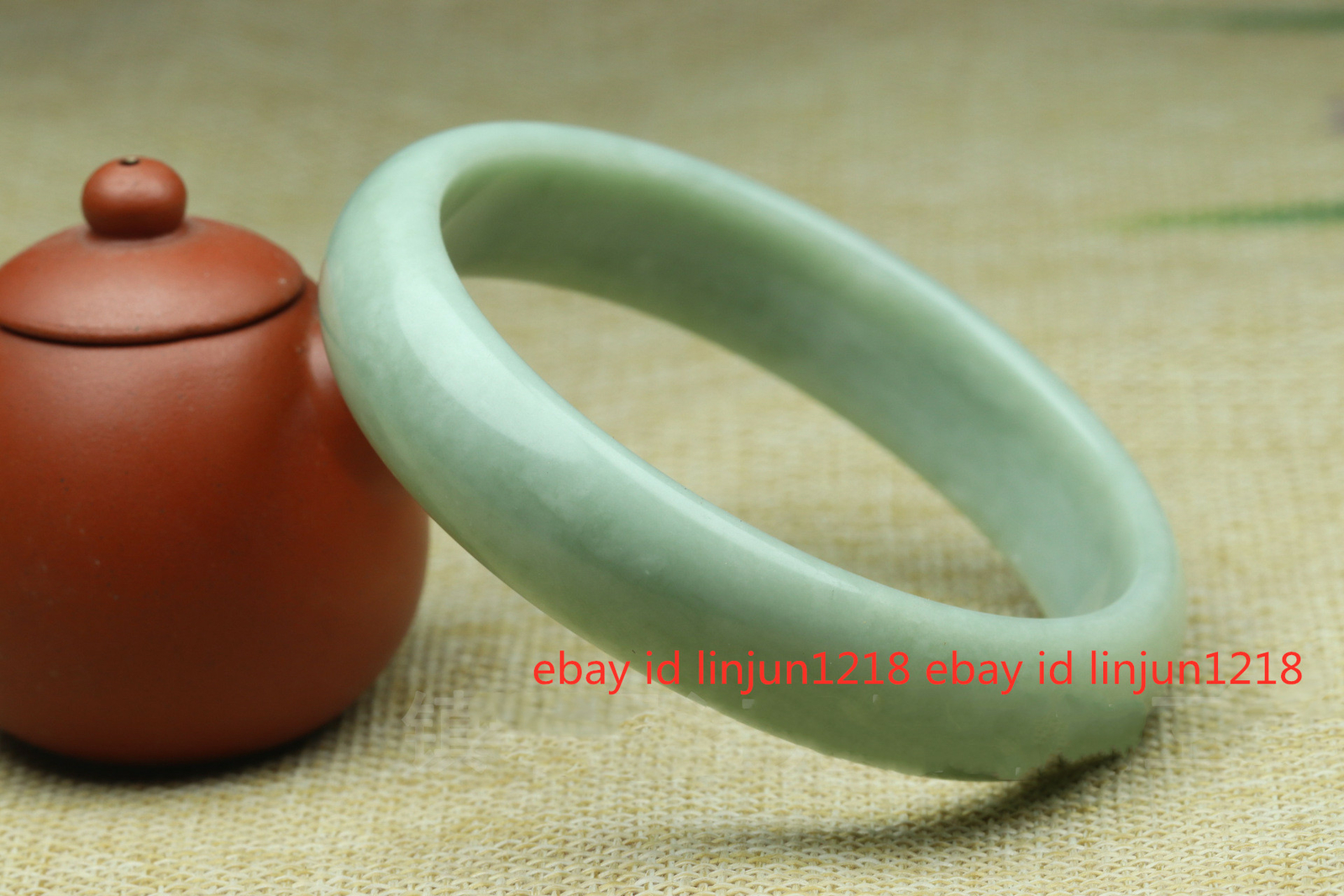 Female Beautiful AAA Bangle 54mm-64mm Light Green Jade Hand-carved Bracelet