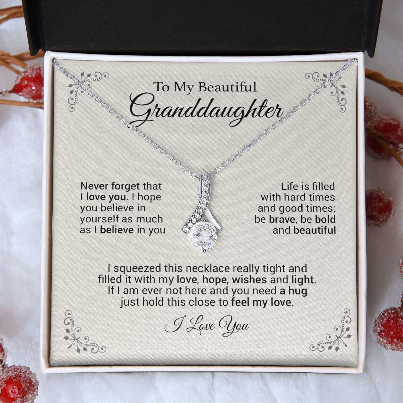 To My Granddaughter, Gift For Granddaughter, Granddaughter Gift from Grandma