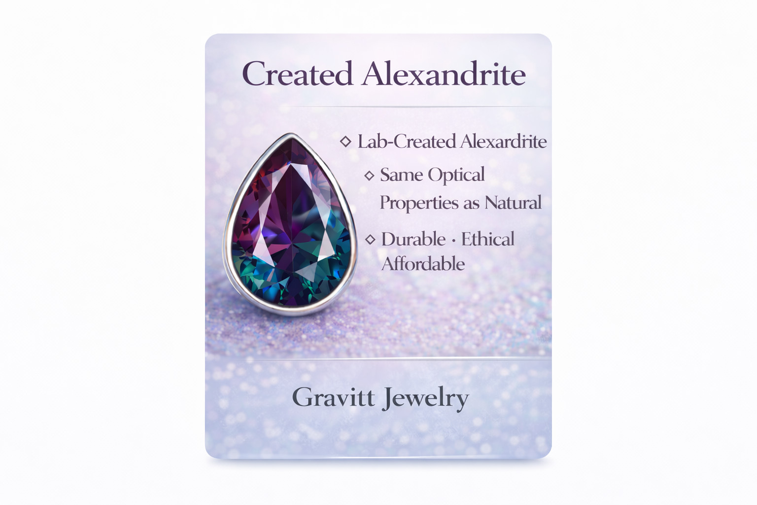 Pear Cut Lab Alexandrite Balck Moissanite 2pc Ring Set Size 6.5 FREE SHIPPING